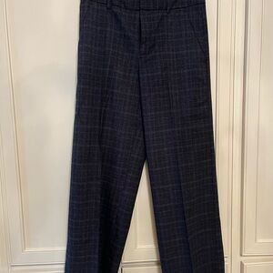 Banana Republic Navy Plaid Women's Dress Pants